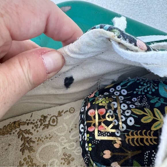 Keds X Rifle Paper Co. Lace Up Anchor Sneakers Lourdes Floral Print Size 7 - Picture 7 of 10